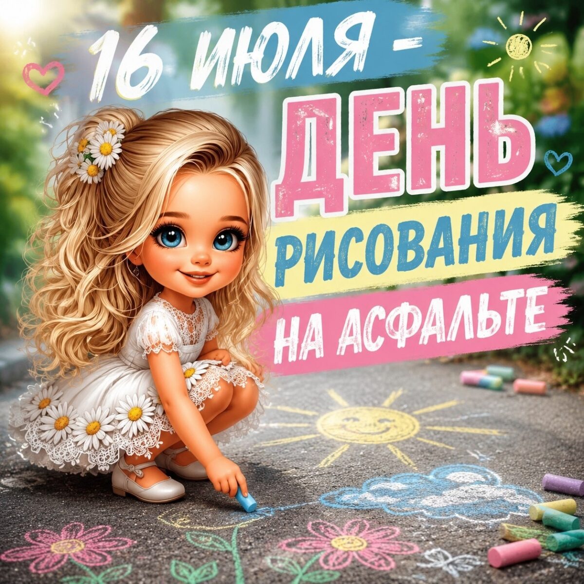 16 июля — День рисования на асфальте!